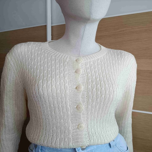 Cable knit cardigan