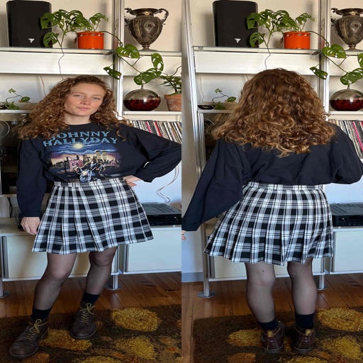 Tartan Pleated Mini Skirt