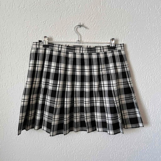 Tartan Pleated Mini Skirt