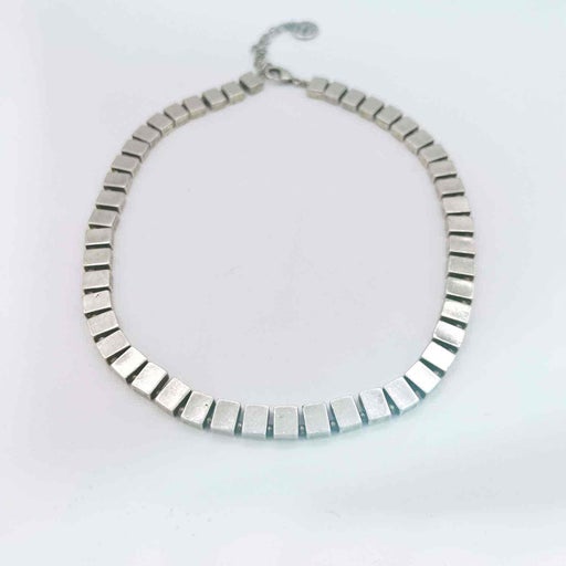 Silver metal necklace