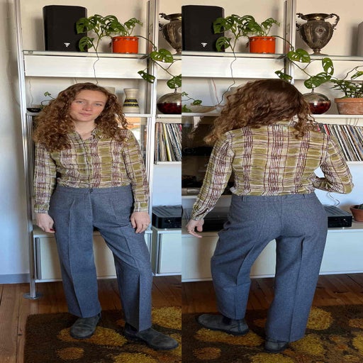 70's pleated trousers