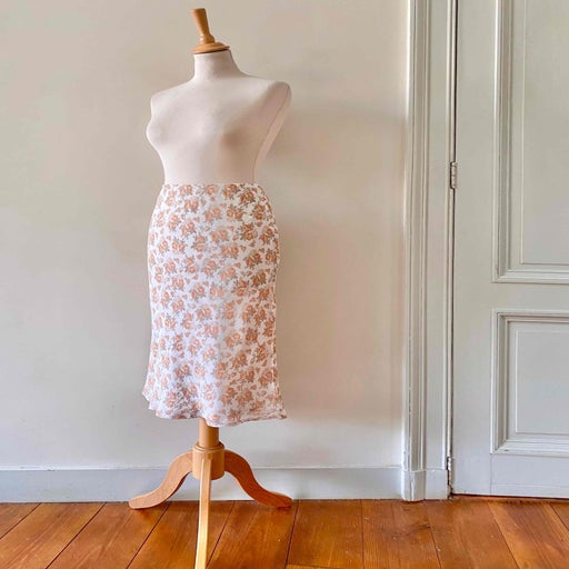 Floral midi skirt