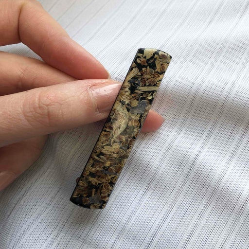 Hair clip dried flowers