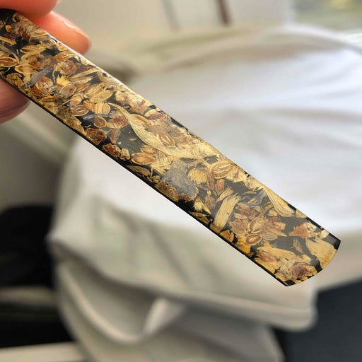 Hair clip dried flowers
