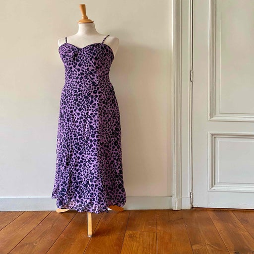 Long leopard dress