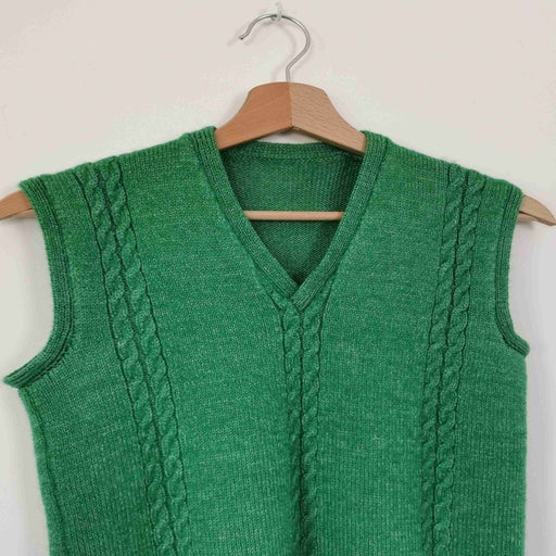 Sleeveless wool sweater