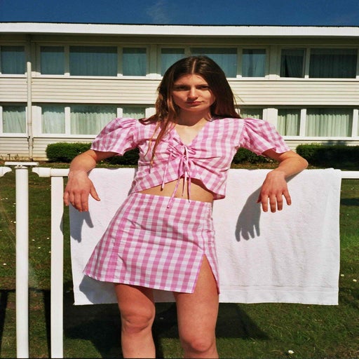 Cotton mini skirt