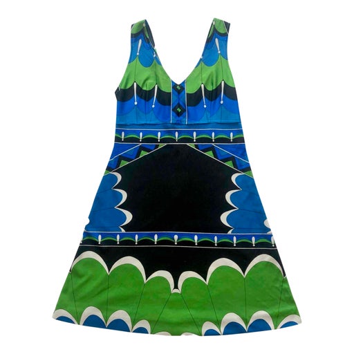 70's patterned mini dress
