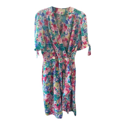 Floral wrap dress
