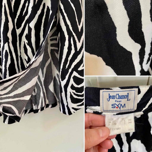 Long zebra skirt