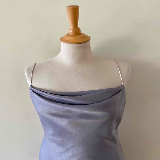 Long satin dress