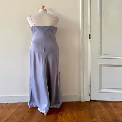 Long satin dress