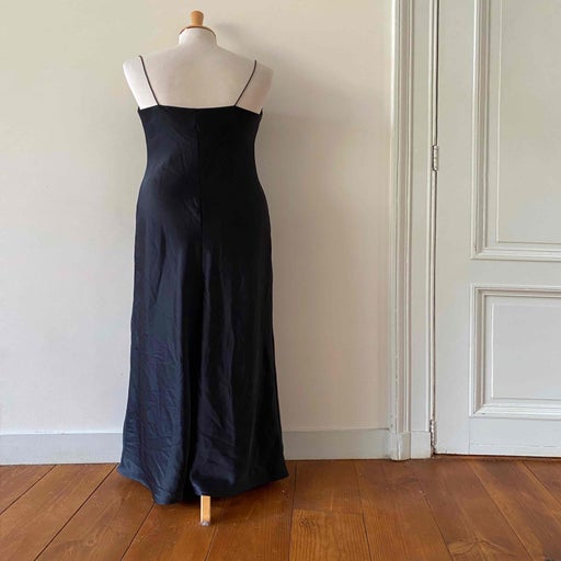 Long satin dress