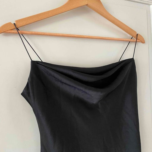 Long satin dress