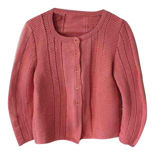 Knit and cotton cardigan