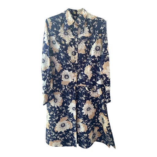 Floral shirt dress