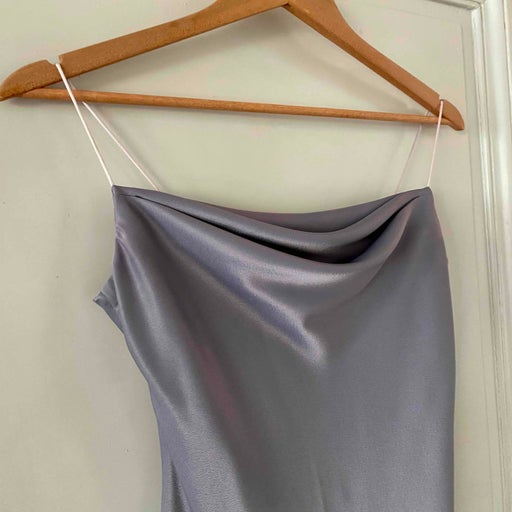 Long satin dress