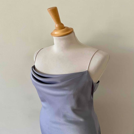 Long satin dress