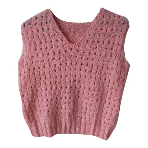 Pull sans manche en laine