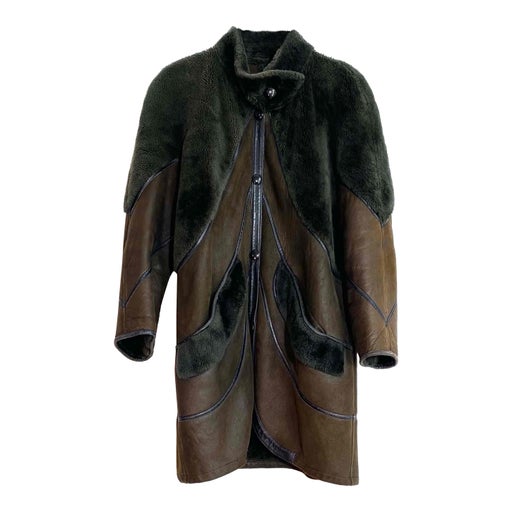 Manteau en peau lainée