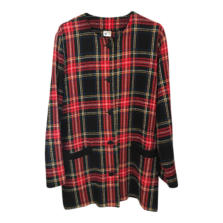 80's tartan jacket