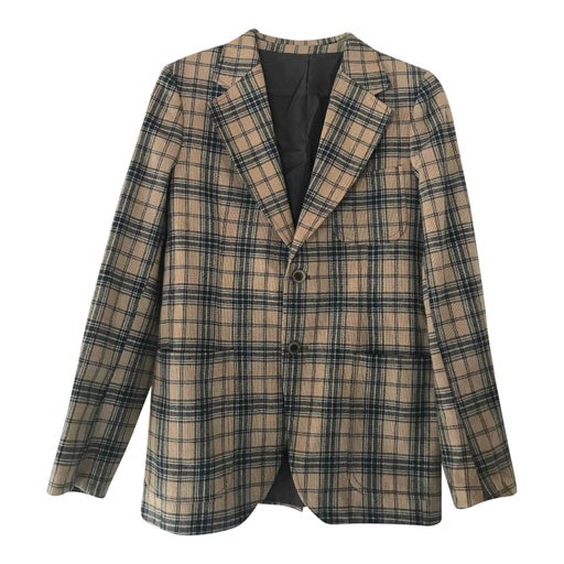 Blazer en laine et coton
