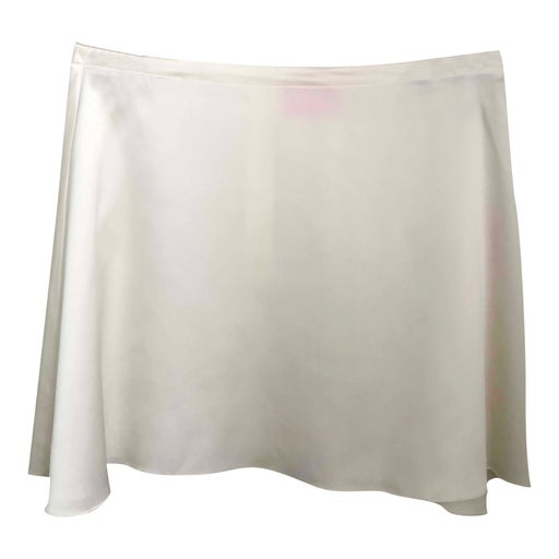 Silk mini skirt
