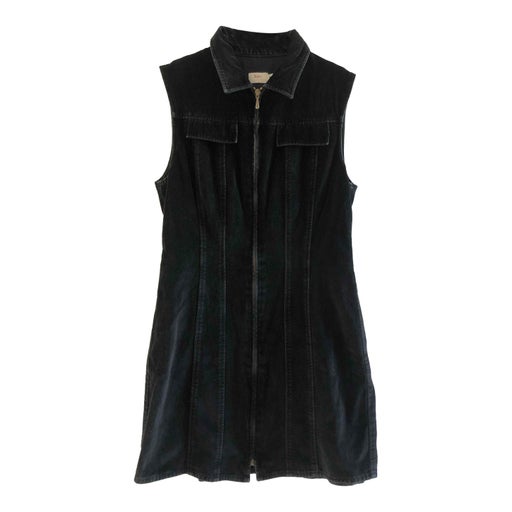Robe en velours noir