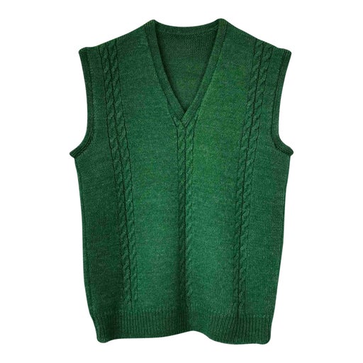 Sleeveless wool sweater