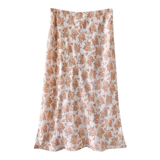 Floral midi skirt