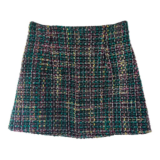 Cotton tweed skirt