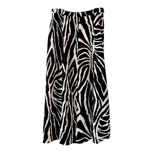 Long zebra skirt