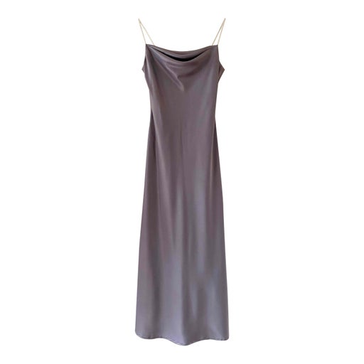 Long satin dress