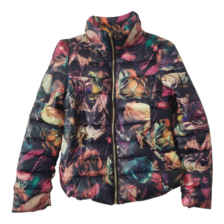 Quilted down jacket