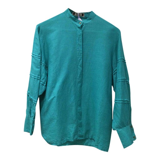 Linen and cotton blouse