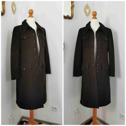 Long wool jacket