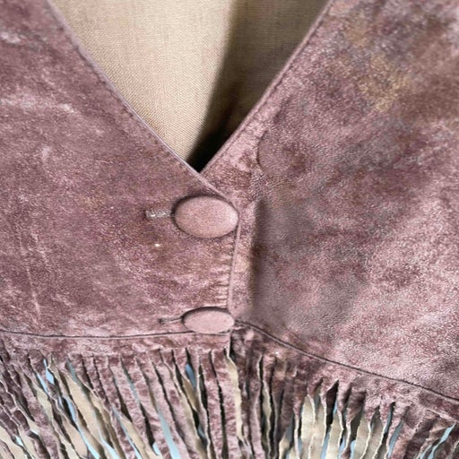 Fringed sleeveless cardigan