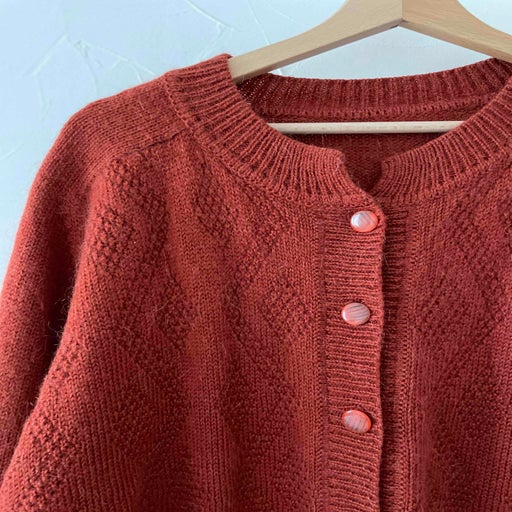 Wool and mohair cardigan