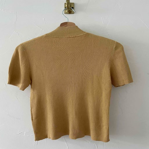 Ribbed silk top