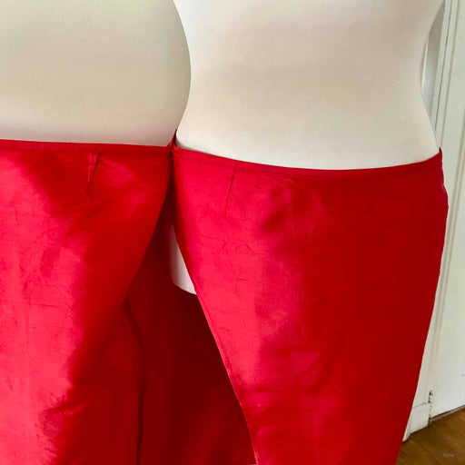 Silk wrap skirt