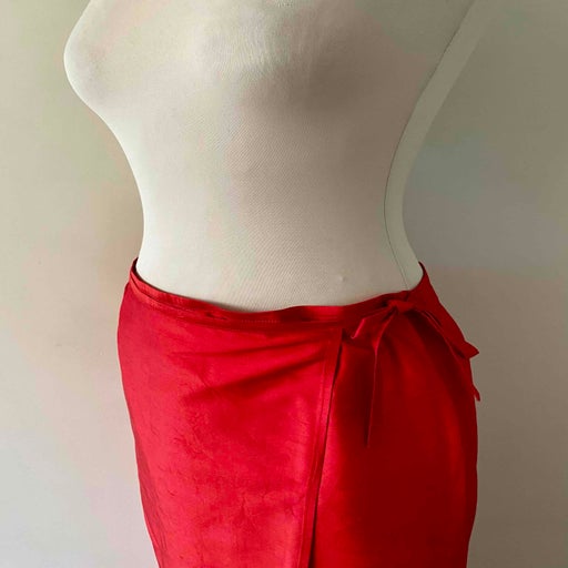 Silk wrap skirt