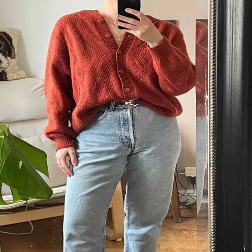 Wool and mohair cardigan