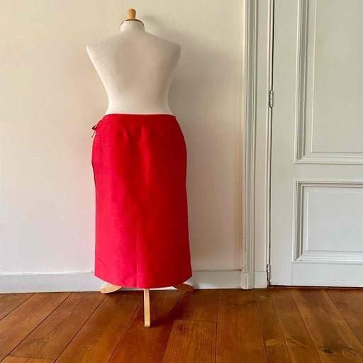 Silk wrap skirt