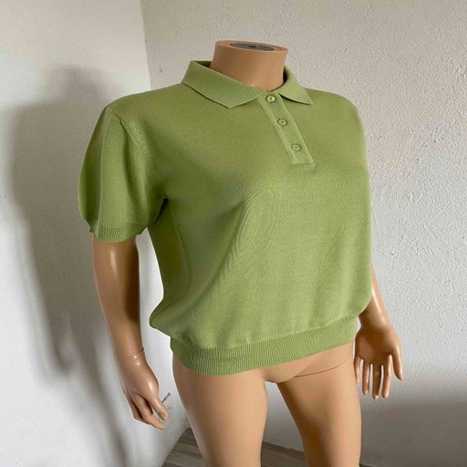 Knitted polo top