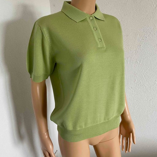 Knitted polo top