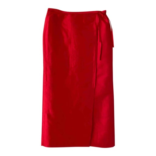 Silk wrap skirt