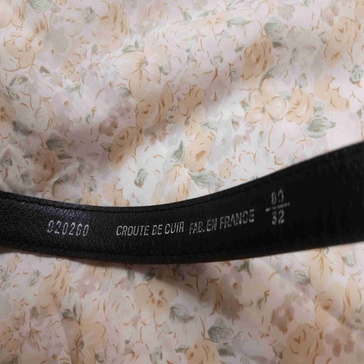 Patent leather belt