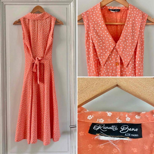 Floral shirt dress