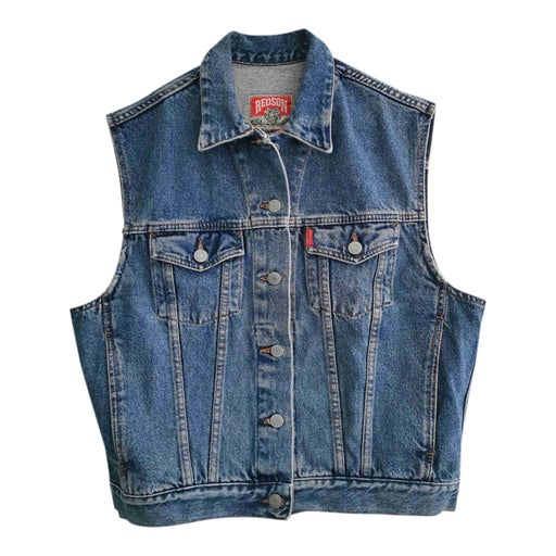 Sleeveless denim vest