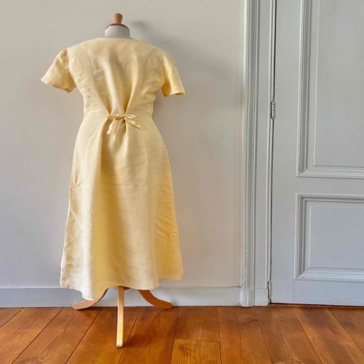 Long linen dress